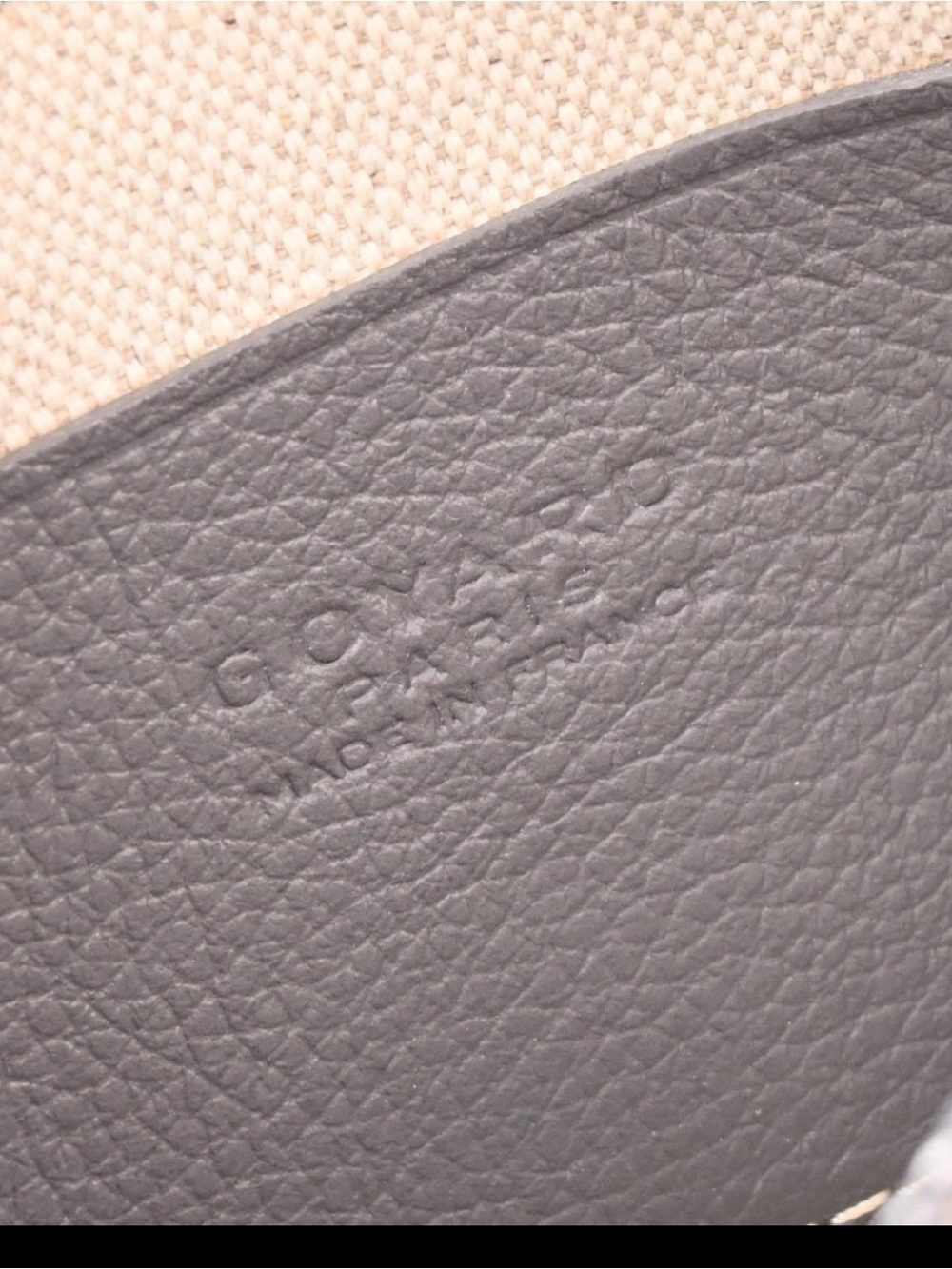 Goyard Plumet Clutch Wallet Coated Canvas Gray Shoulder Bag image 3